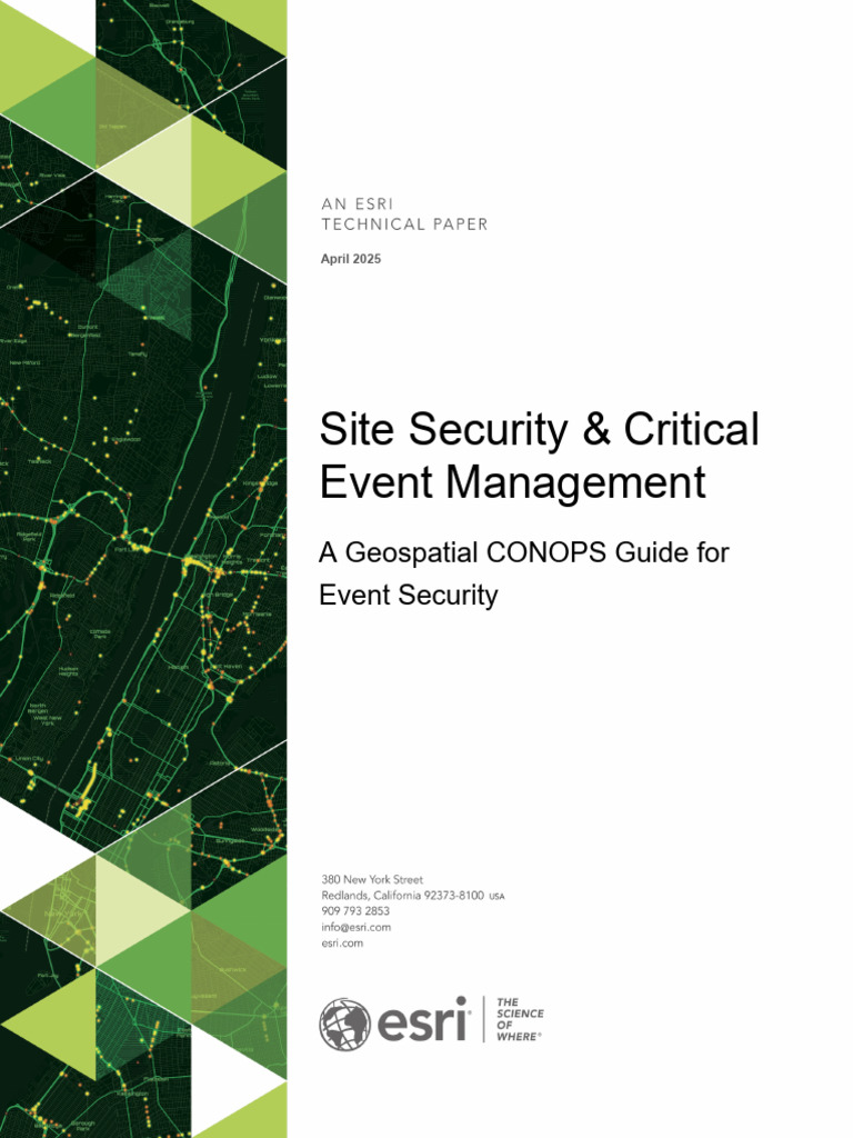 FINAL Site Security and Critical Event Management - Geospatial CONOPS ...