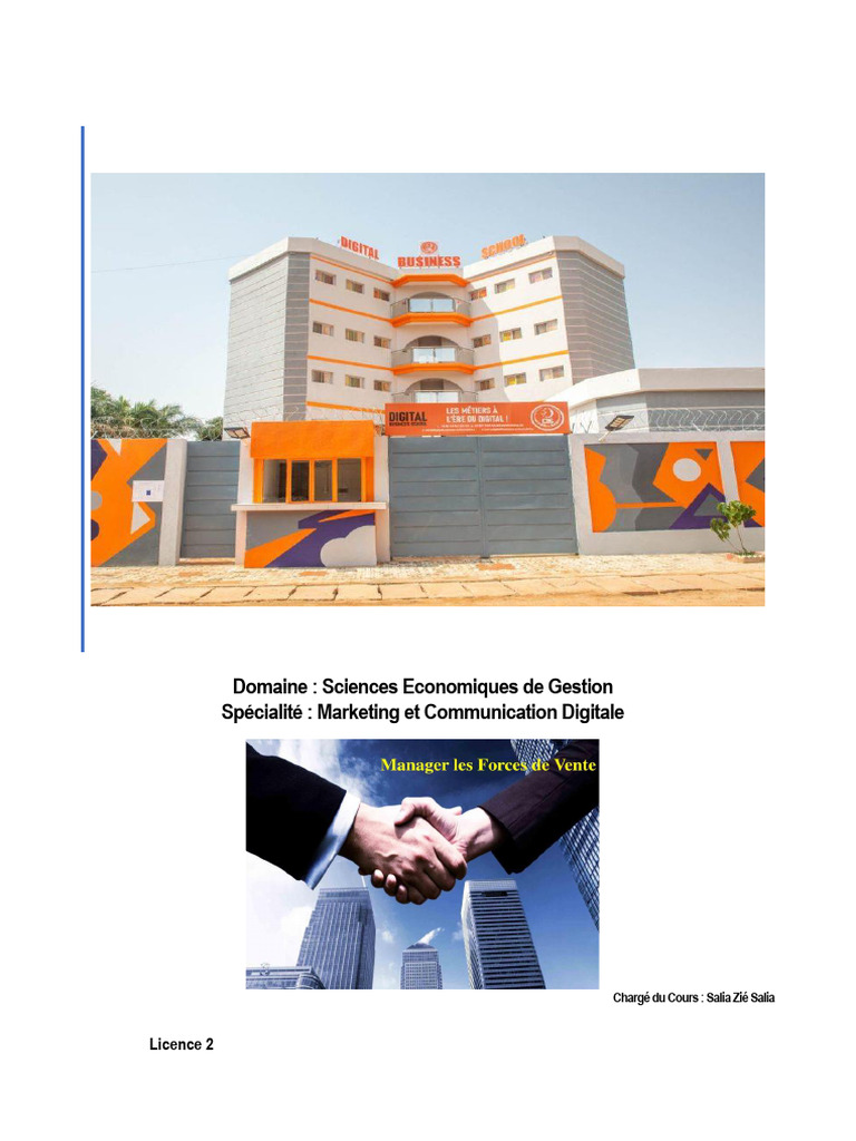 Gestion et Stratégies de la Force de Vente | PDF | Sodles ...