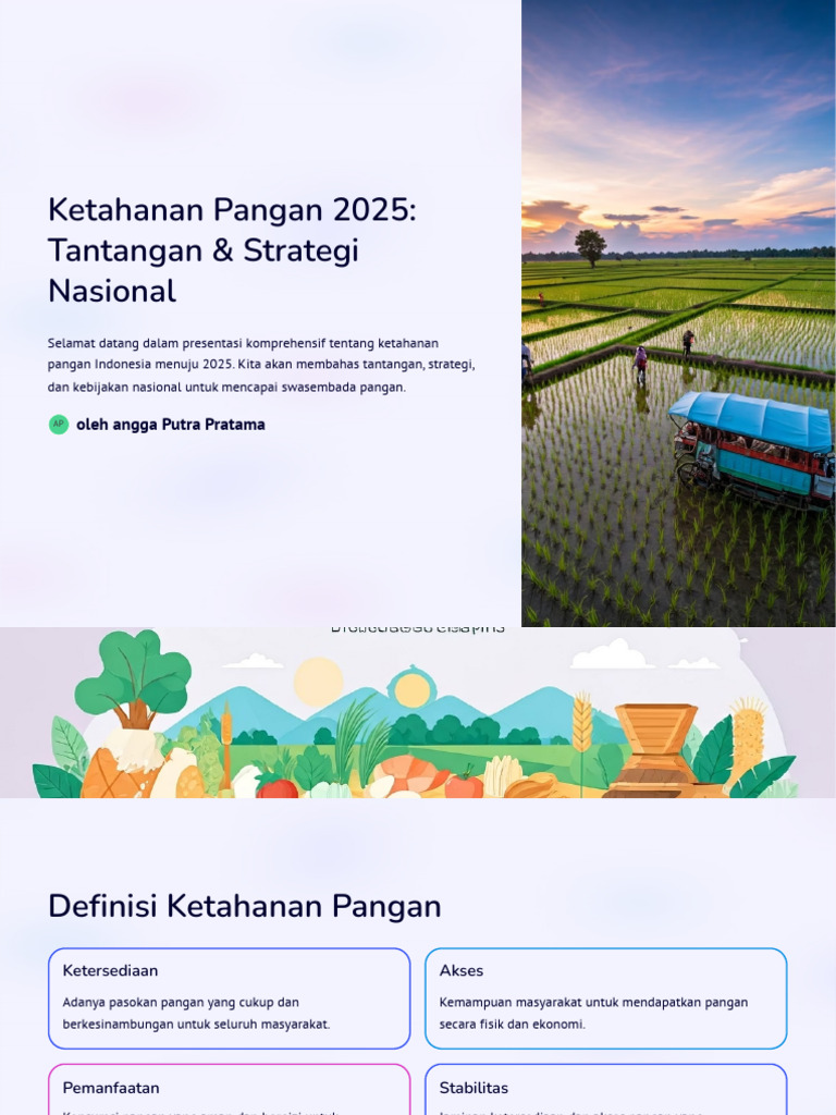Strategi Ketahanan Pangan Indonesia 2025 | PDF
