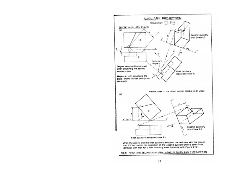 Auxiliary Views in Isometric Drawings | PDF
