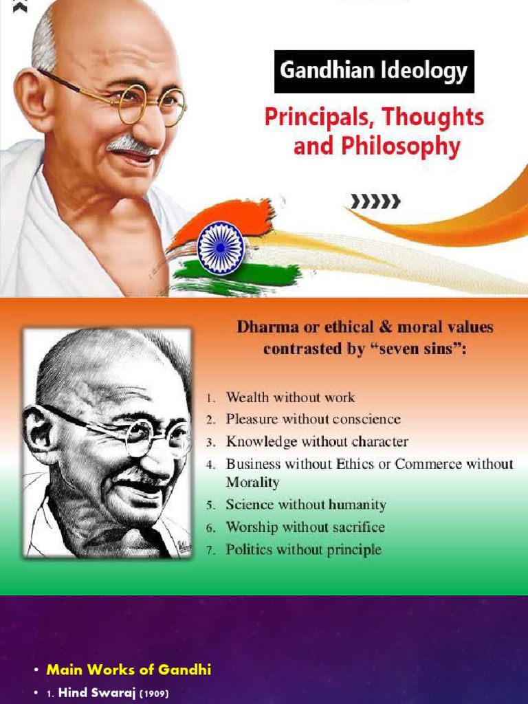 Gandhi's Political Philosophy and Swaraj | PDF | Mahatma Gandhi
