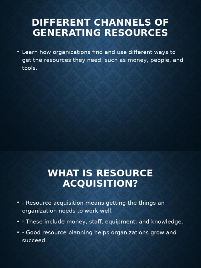 Simplified Resource Acquisition Presentation 10 | PDF | Recruitment ...