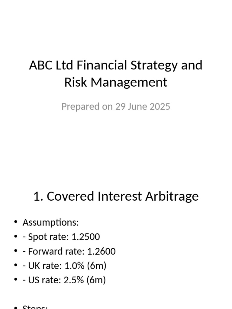ABC LTD Financial Presentation | PDF