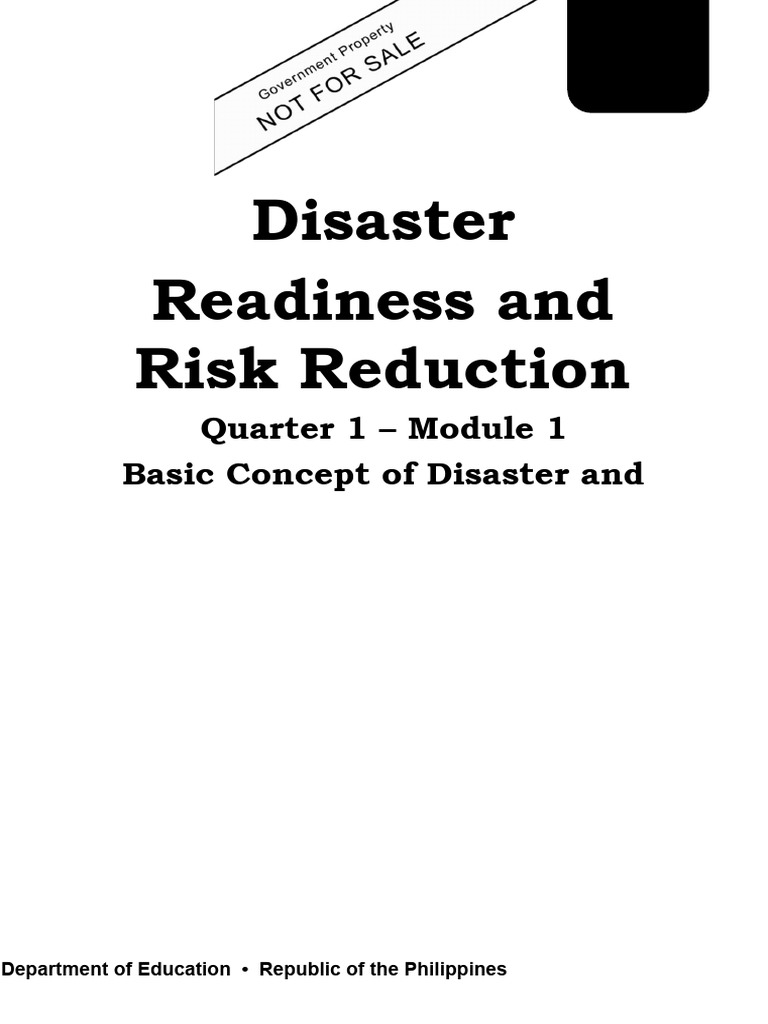 Disaster Readiness Module: Basics of Risk | PDF | Natural Disasters ...