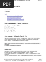 Download Lincoln Electric Co - Summary by mangomango601 SN88298860 doc pdf