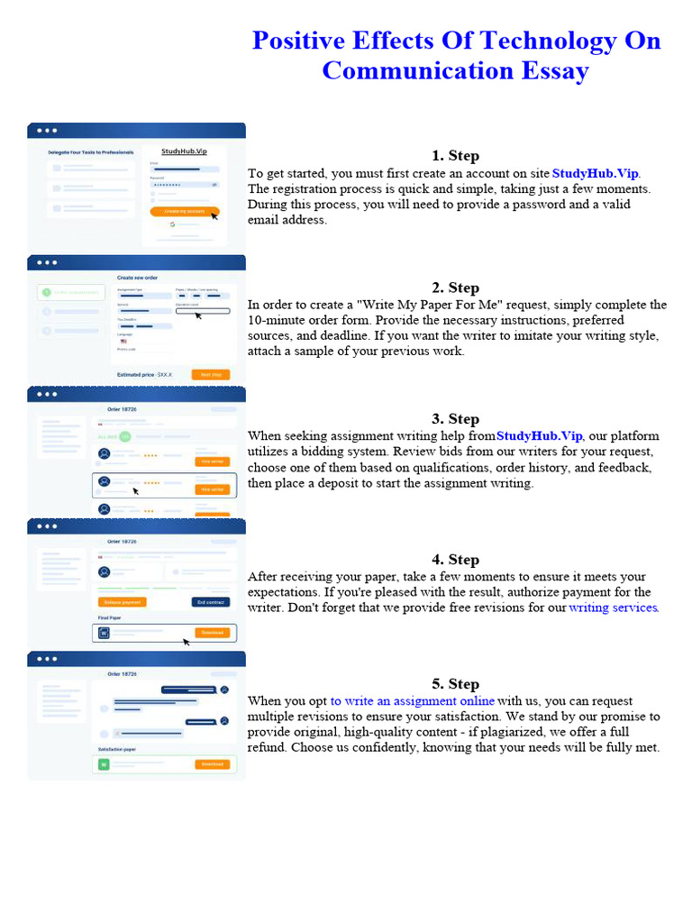 Positive Effects of Technology On Communication Essay | PDF | Money ...