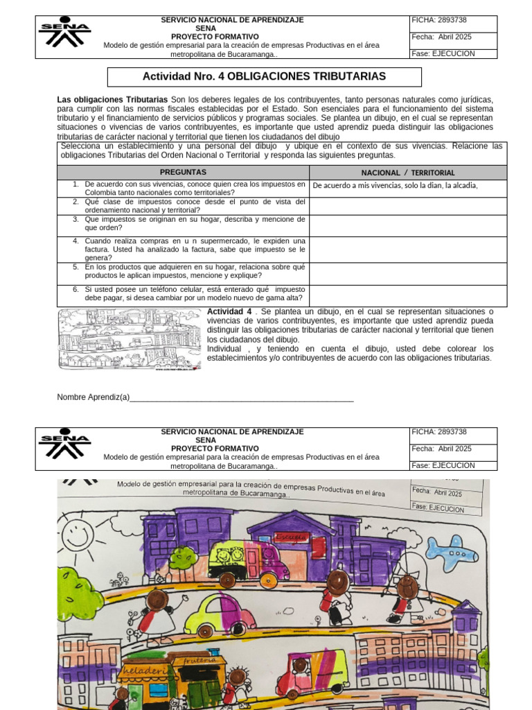 Obligaciones Tributarias en Colombia | PDF | Impuestos | Factura