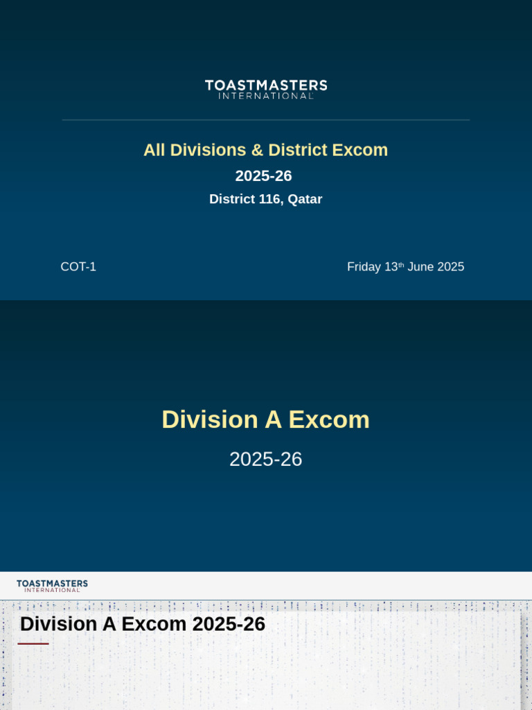 Excom Flyer Slides | PDF