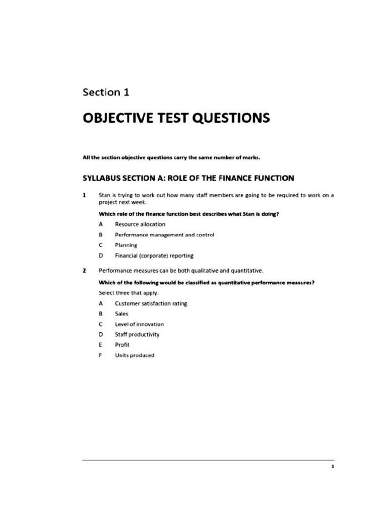 E1 Section A Revision Kit | PDF