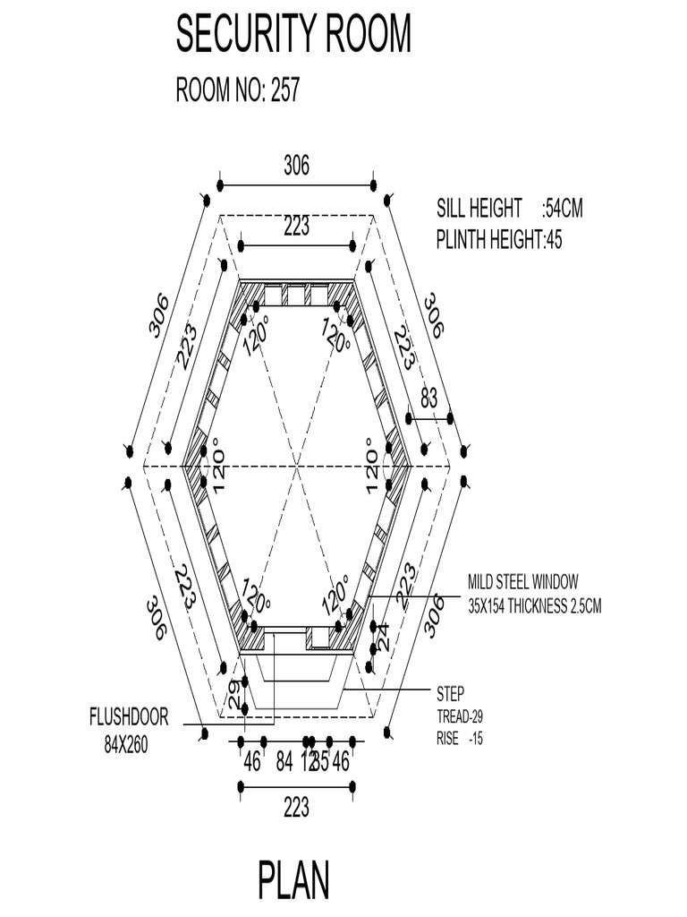 Security Room 257 Dimensions and Plan | PDF