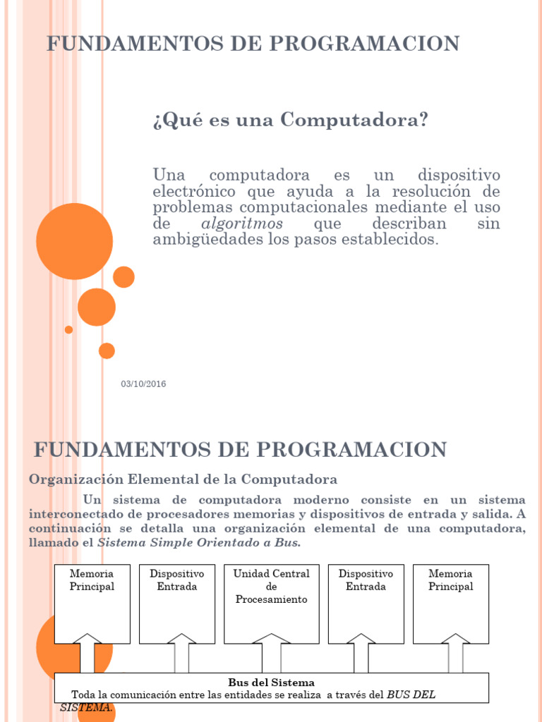 Fundamentos de Programación y Algoritmos | PDF | Lenguaje de ...