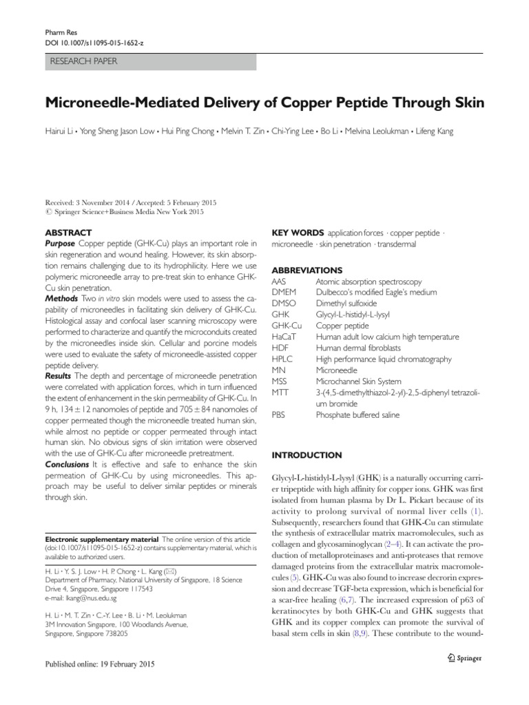 ghk-cu dmso Crepey Skin Escape these four actives work in harmony to reinforce the look of a balanced scalp microenvironment  the foundation of long DMSO Dimethyl Sulfoxide 99.9% CAS  Cu and Acetyl Tetrapeptide GHK-Cu - S1 Labs