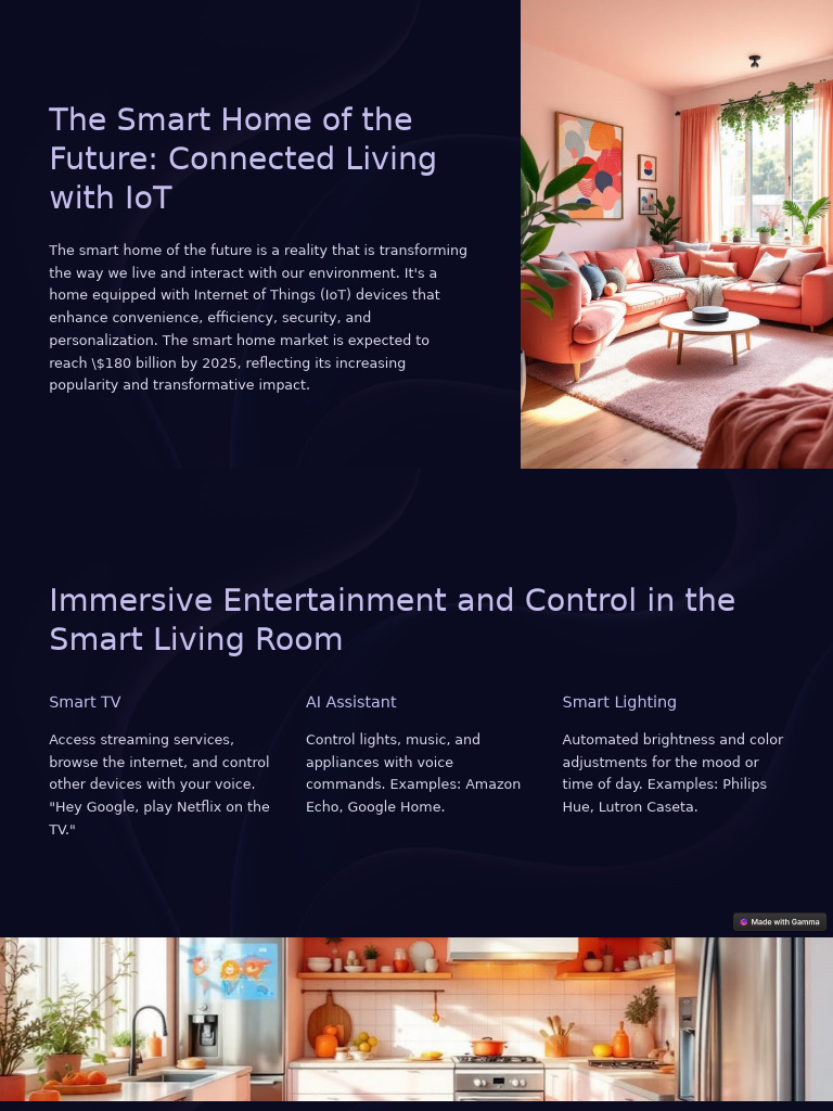The Smart Home of The Future Connected Living With IoT | PDF | Internet ...