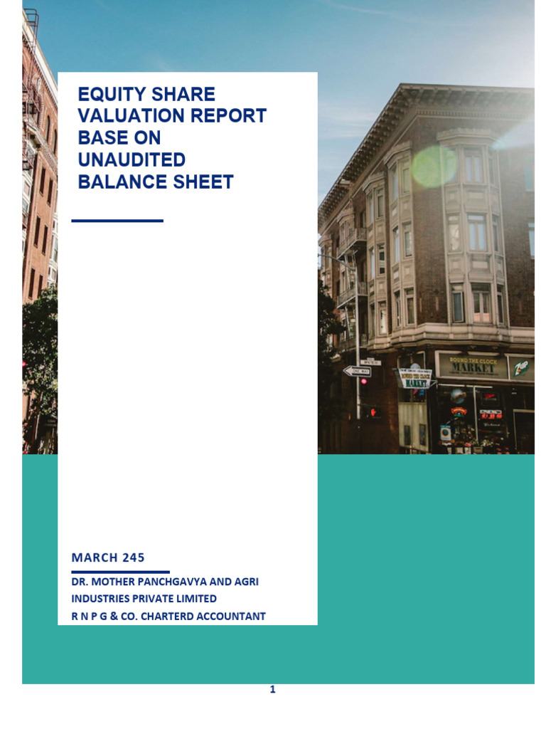 Equity Share Valuation Report 2025 | PDF | Equity (Finance) | Valuation ...