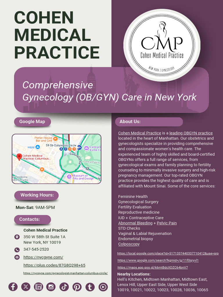 Cohen Medical Practice | PDF | Obstetrics And Gynaecology | Gynaecology