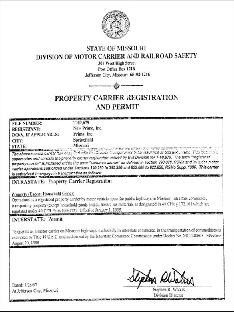 Intrastate Missouri | PDF