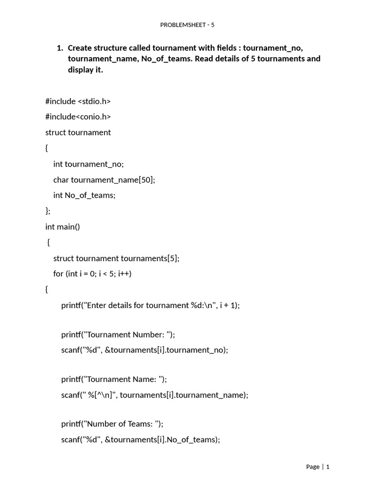 C Programming Problem Set Solutions | PDF | Integer (Computer Science ...