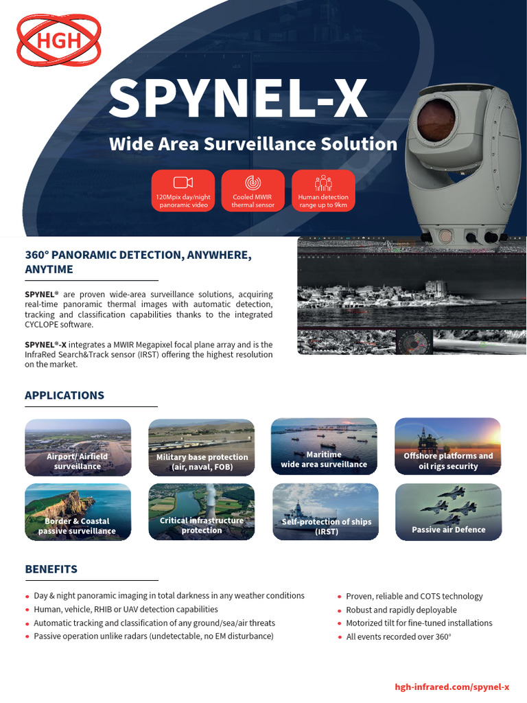SPYNEL-X: Advanced Surveillance Solution | PDF | Infrared | Thermography