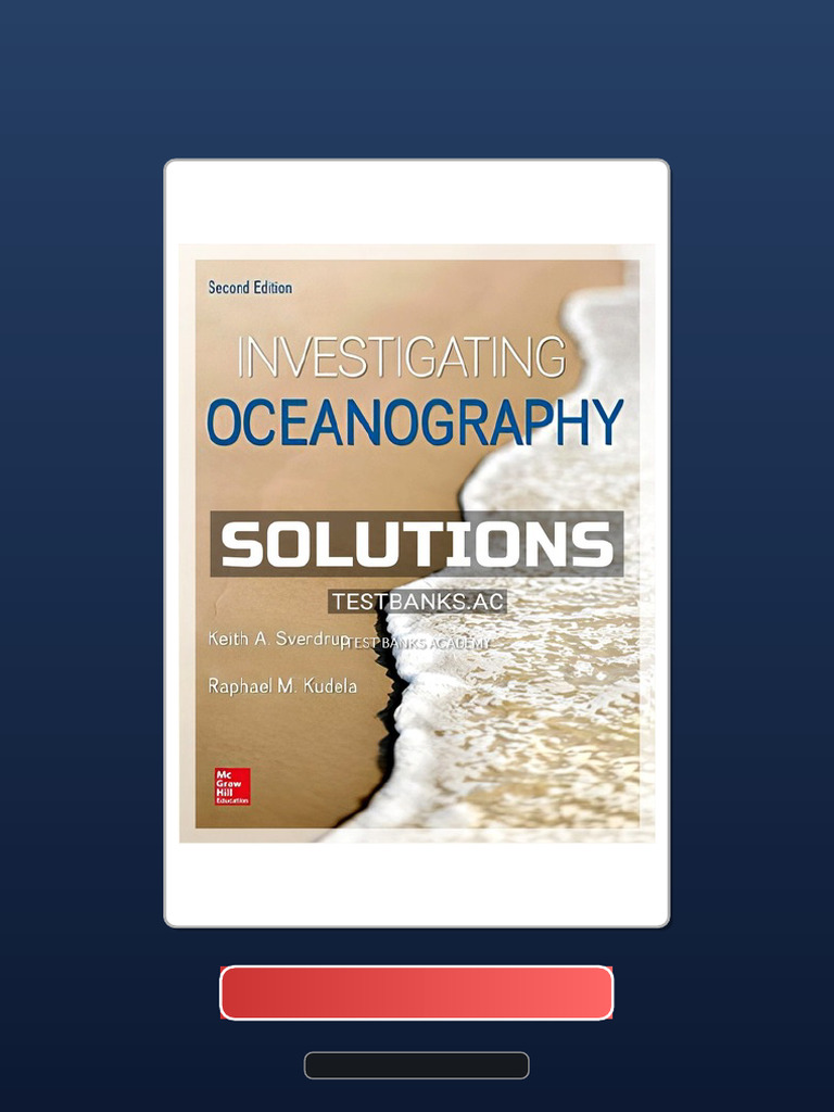 Complete Bundle Solutions Manual For Investigating Oceanography 2nd ...