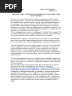 Download Press Release-Sara Gould Joins Caring Across Generations by Caring Across Generations SN88304091 doc pdf