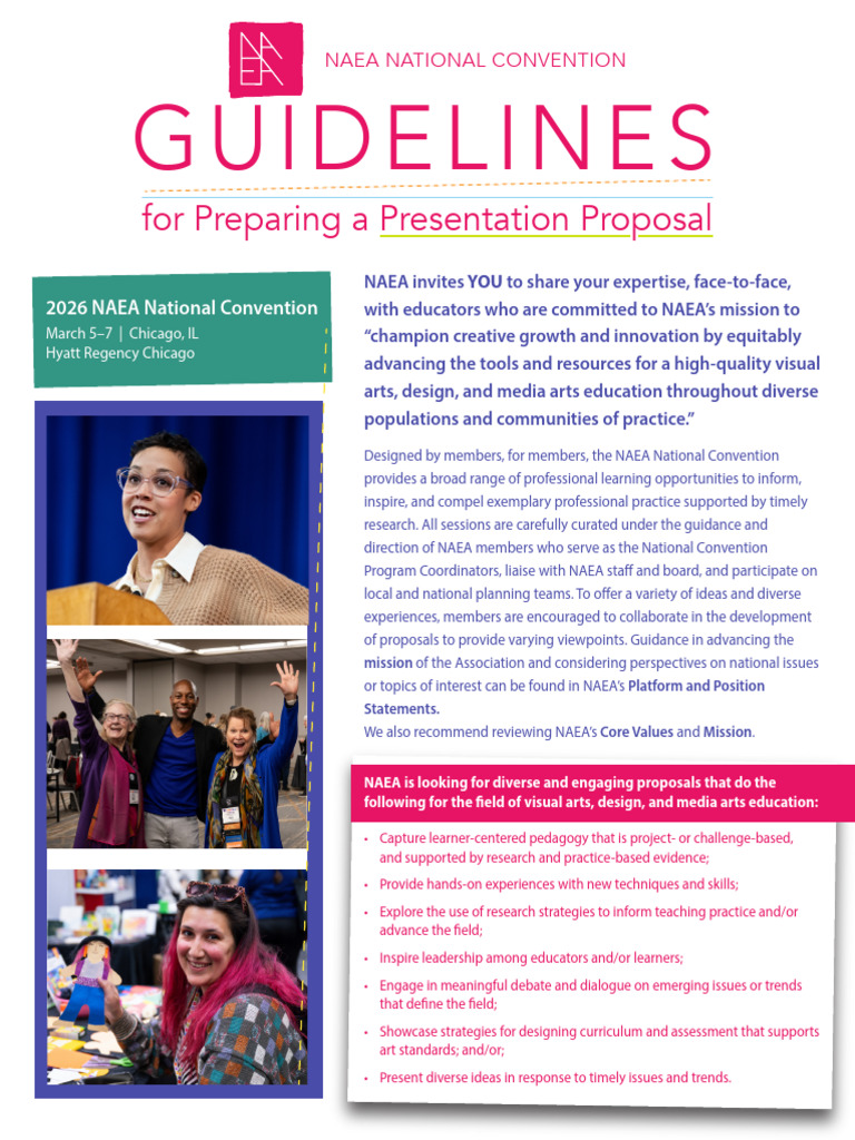 NAEA 2026 Proposal Guidelines | PDF | Teachers | Methodology