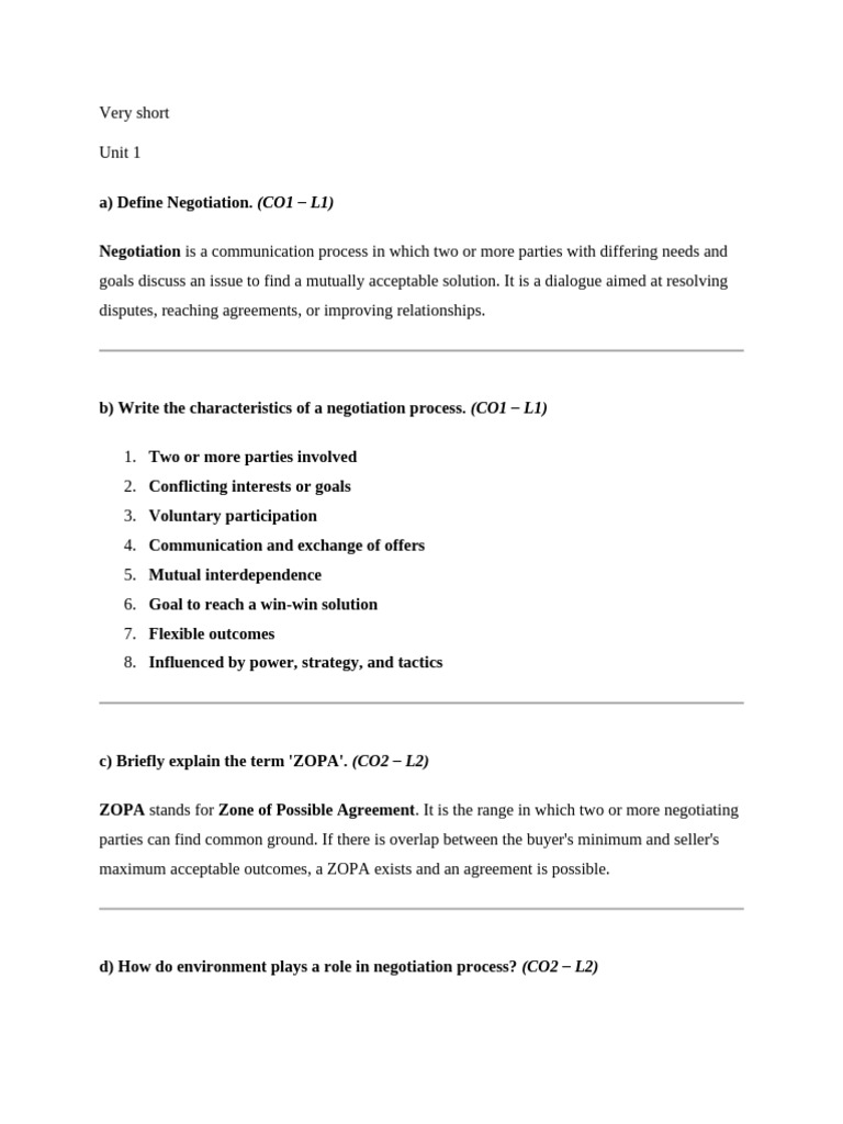 Negotiation Communication Patterns Explained | PDF | Negotiation ...