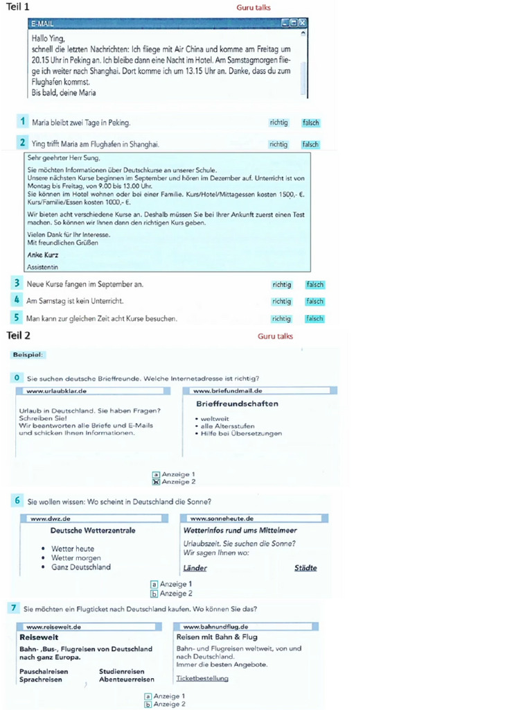 German Reading 8 | PDF