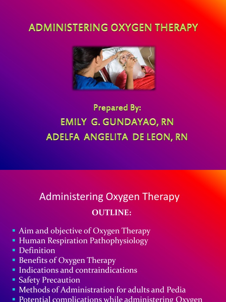 Administering Oxygen Therapy Powerpoint 3 Neonatal Intensive Care Unit Chronic Obstructive