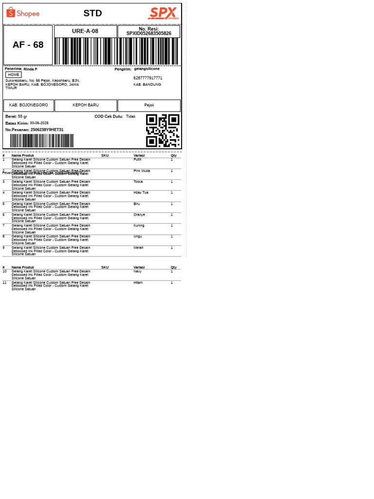 Label Pengiriman | PDF
