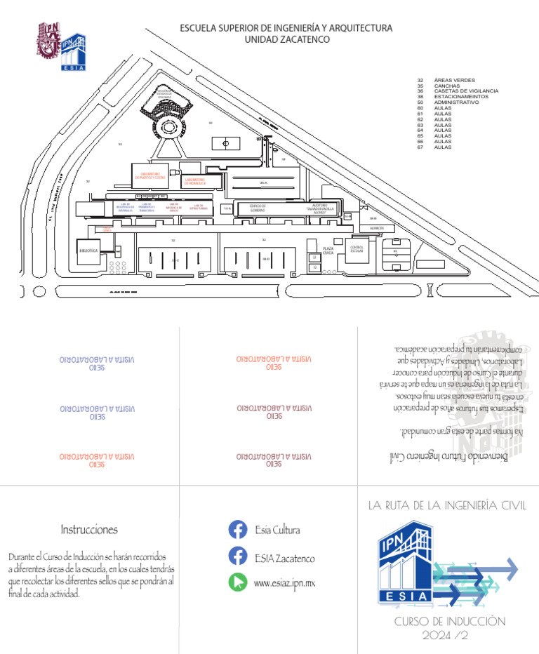 Mapa de Instalaciones ESIA Zacatenco | PDF | Science | Ingeniería