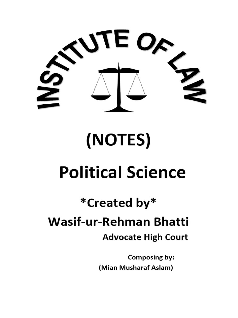 Overview of Political Science Concepts | PDF | Bill (Law) | State (Polity)