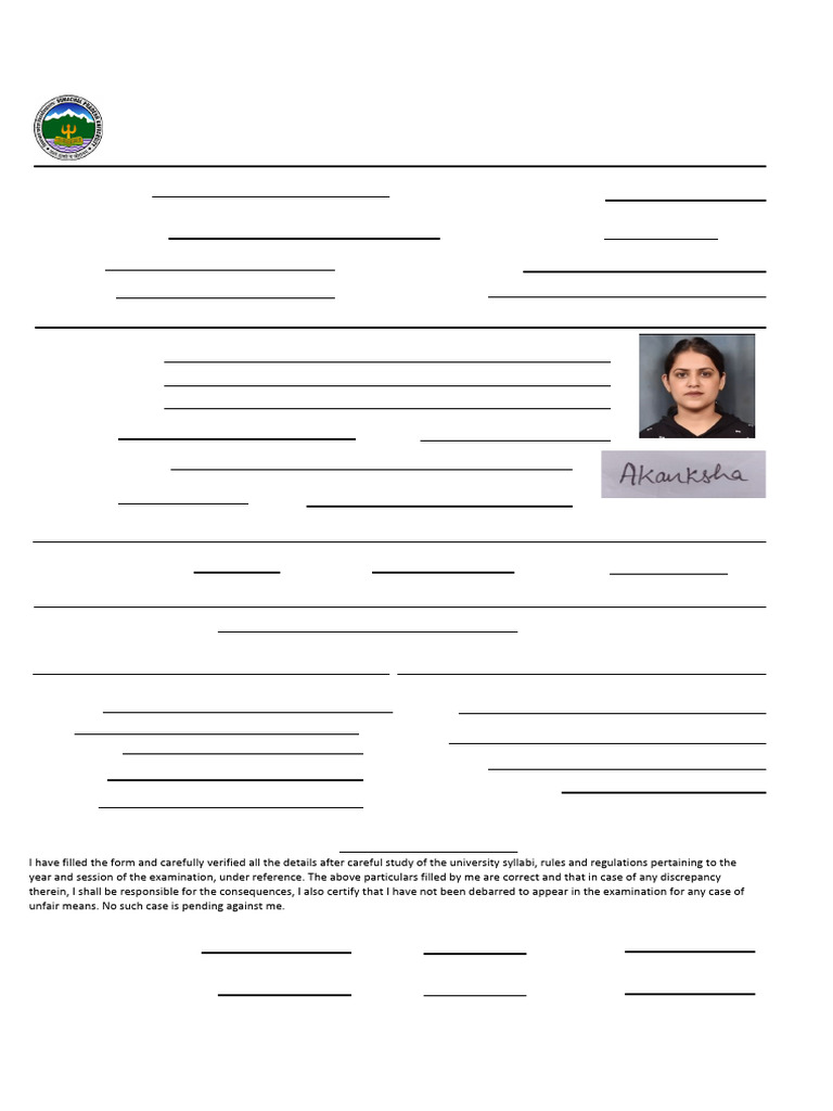 RME Registration Form for HPU 2025 | PDF