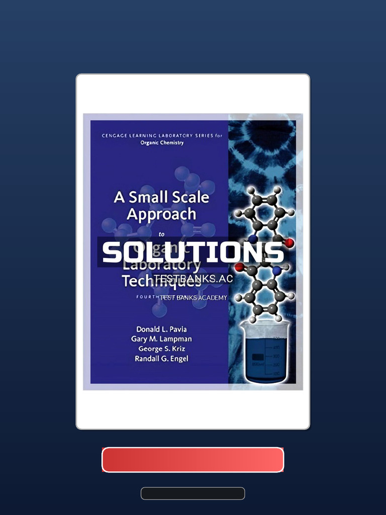 Complete Bundle Solutions Manual For A Small Scale Approach To Organic ...