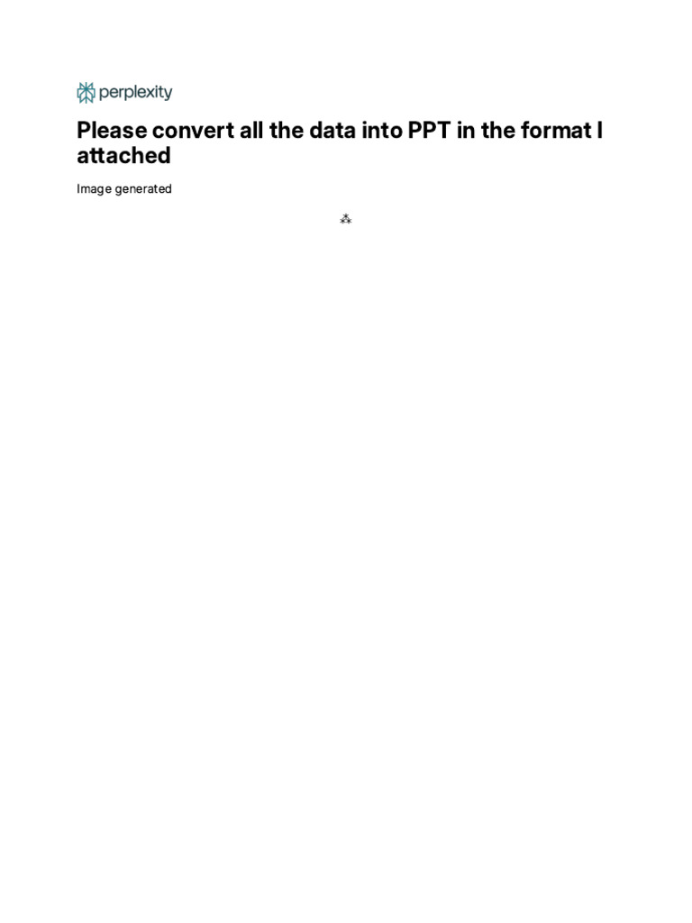 Please Convert All The Data Into PPT in The Format | PDF