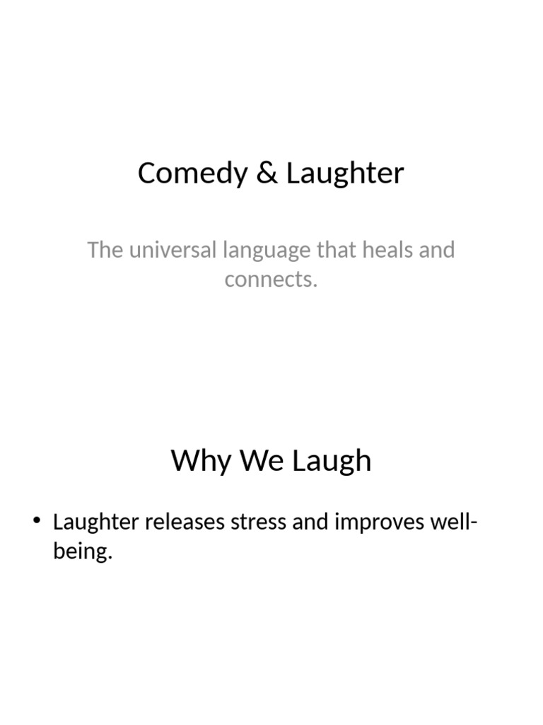 Healing Through Comedy and Laughter | PDF