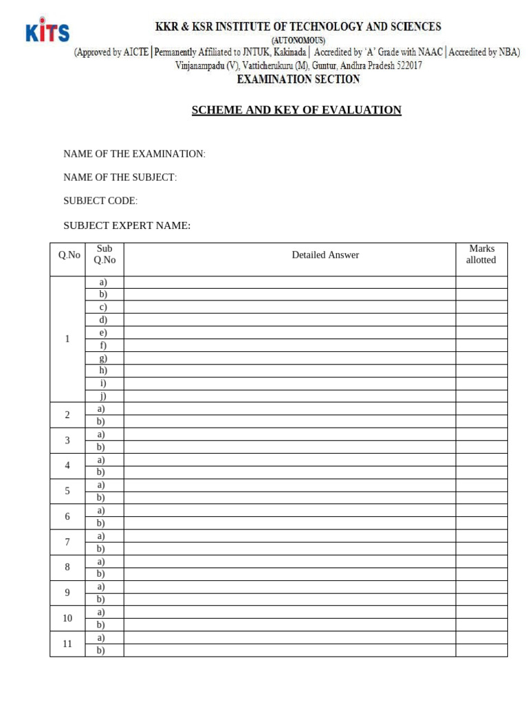 Key Template | PDF