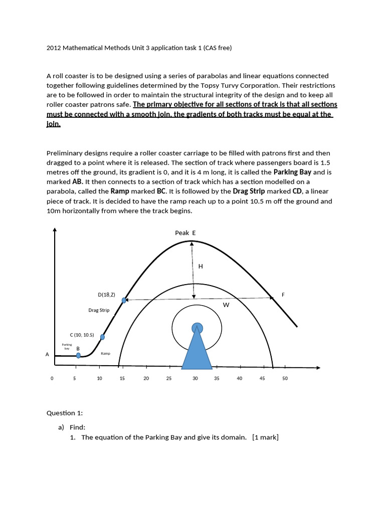 2012 Unit 3 Application Task 1 | PDF | Mathematical Concepts | Applied ...