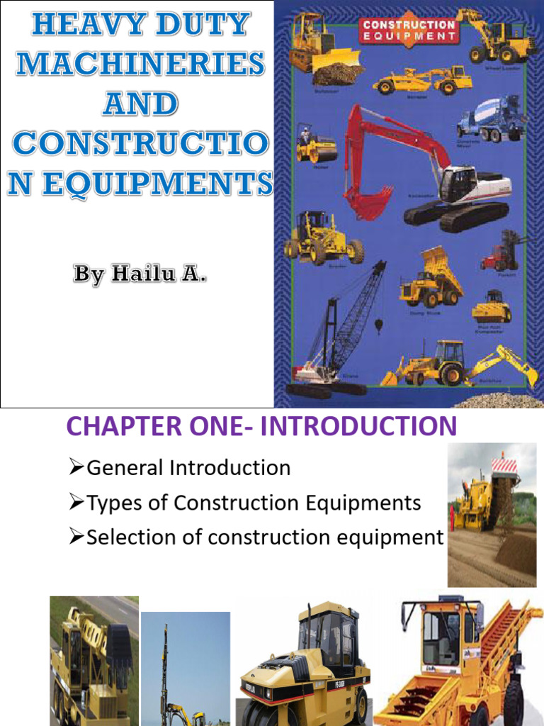 Heavy Duty Construction Equipment Guide | PDF | Heavy Equipment ...