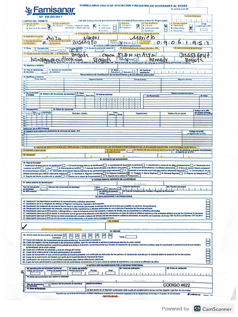 Formulario 1 | PDF
