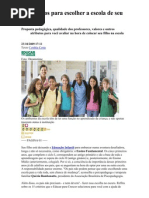 15 critérios para escolher a escola de seu filho