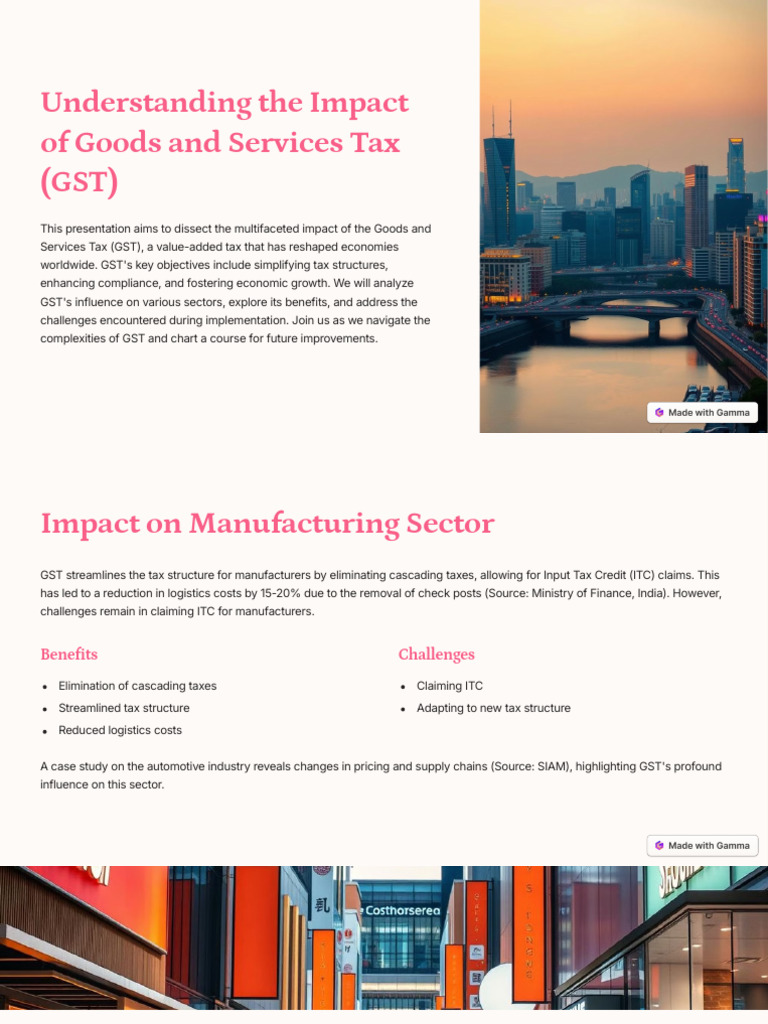 GST's Economic Impact Explained | PDF | Taxes | Economic Growth