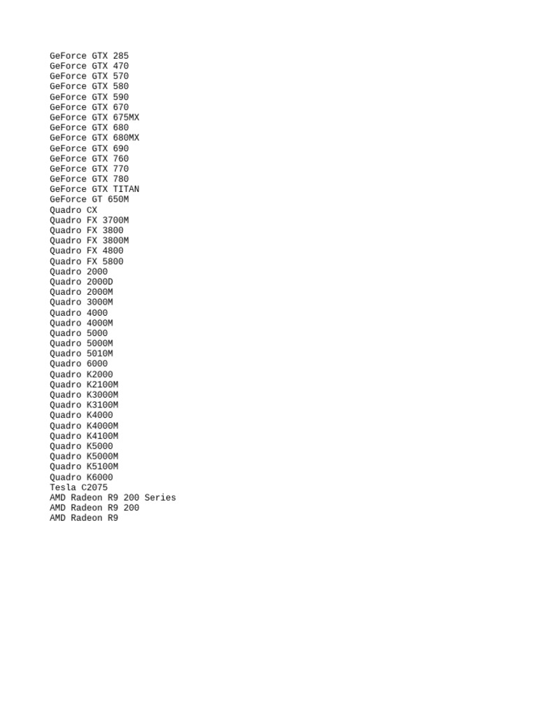 Raytracer Supported Cards | PDF