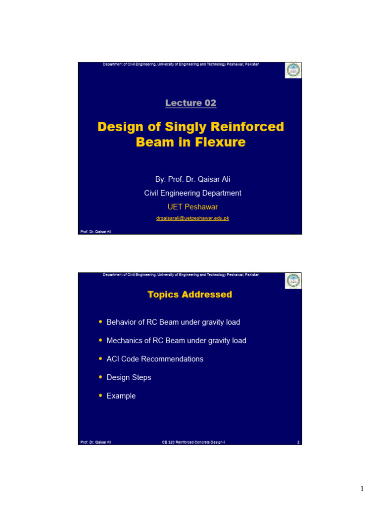 Reinforced Concrete Beam Design Guide | PDF | Concrete | Reinforced ...