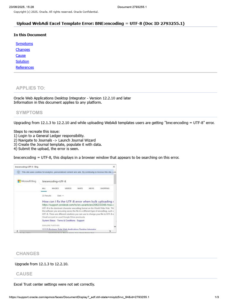 Resolving WebAdi UTF-8 Upload Error | PDF | Microsoft Excel | Visual ...
