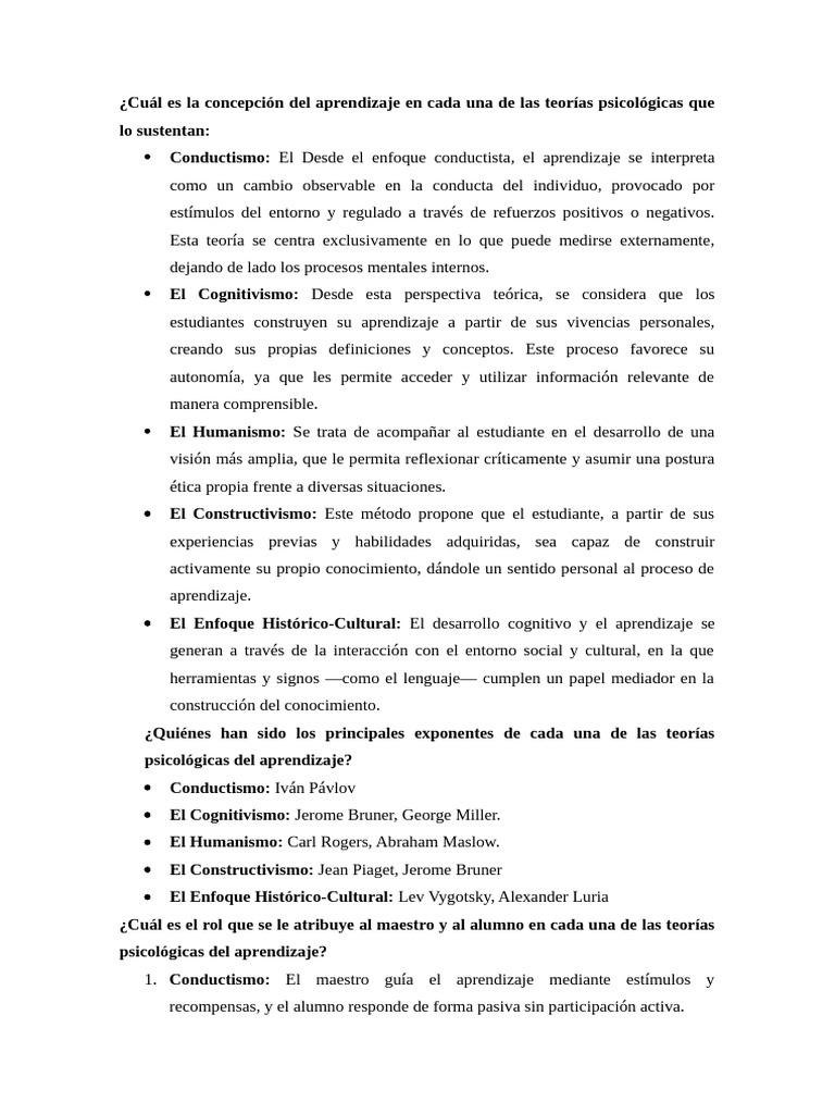 Foro 3 | PDF | Aprendizaje | Constructivismo (filosofía de la educación)