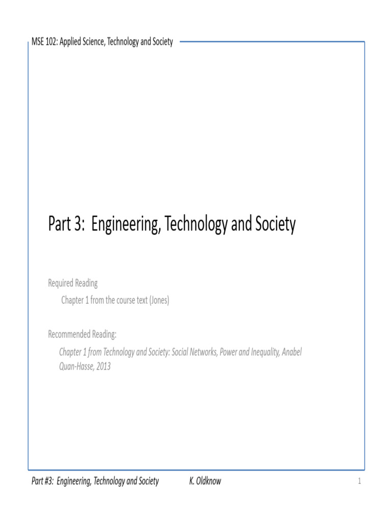Part 3 - Engineering, Technology and Society | PDF | Engineering | Science