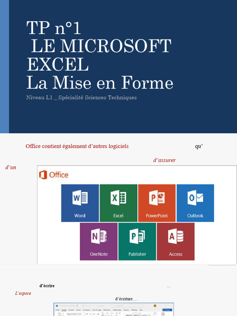 Introduction à Microsoft Excel | PDF | Microsoft Excel | Microsoft Office