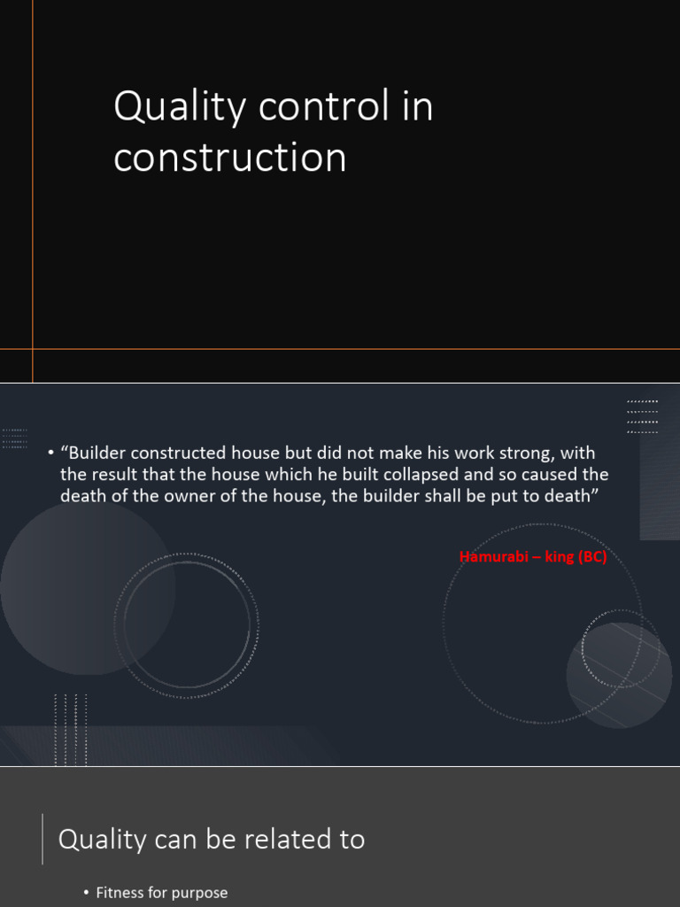 Quality Control In Construction Pdf Quality Assurance Audit