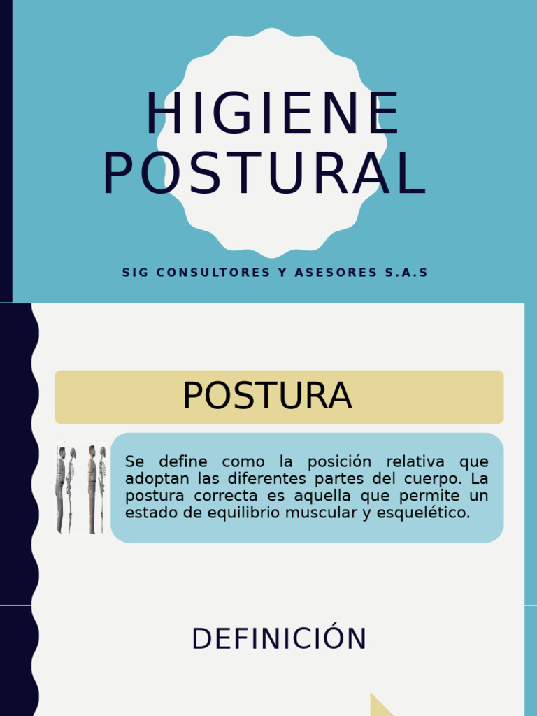 Guía de Higiene Postural y Pausas Activas | PDF | La columna vertebral ...