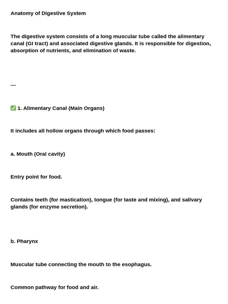 Anatomy of Digestive System 20250626 135333 0000 | PDF | Human ...